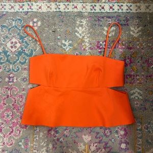 NWT Zara Cut Out Crop Top